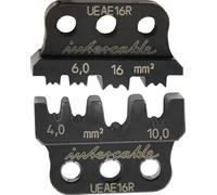 Intercable MPU UEAE16R Inserto de Prensa Circular 4-16 mm², 2 x 2,5 mm² | Mordazas de crimpado para terminales y casquillos, acero cromo vanadio, para pinzas de prensado, recambio sin herramientas