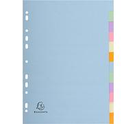Exacompta - Lote de 3 separadores para tarjetas Forever 170 g, 12 posiciones A4