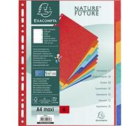 Intercalaires nature future carte lustree 400g 5 positions - a4 maxi