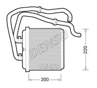 Intercambiador de calor, calefacción interior DENSO DRR12003
