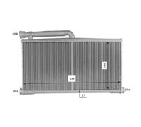 Calefactor Aletas refrigeración soldadas 54206 NRF para AUDI A6 C6 A6 C6 Avant