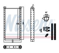 Intercambiador de calor, calefacción interior NISSENS 70235