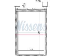 Intercambiador de calor, calefacción interior NISSENS 70526