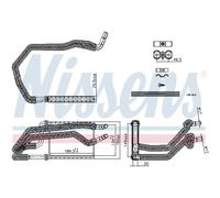 Intercambiador de calor, calefacción interior NISSENS 707222