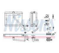 Intercambiador de calor, calefacción interior NISSENS 707289