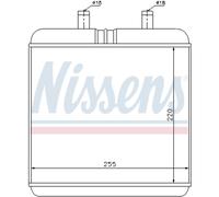 Intercambiador de calor, calefacción interior NISSENS 71810