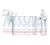 Intercambiador de calor, calefacción interior NISSENS 73987