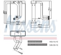 Intercambiador de calor, calefacción interior NISSENS 77508