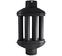 Intercambiador de calor de chimenea Intercambiador de aire caliente, enfriador de gas de escape, diámetro de 130 m, 6 tubos con amortiguador
