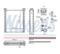 Intercambiador de calor NISSENS 707280