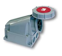 Interflex pce - Base mural estanca 63a 3 polos 400v 6 hora rojo