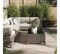 Interiyou Alfombra Exterior Kano - 240x350 cm Crema/Beige - Patrón geométrico - Resistente a los Rayos UV para Exteriores: balcón, terraza, jardín o Cocina - Tejido Plano