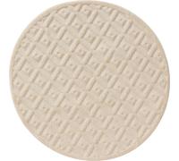 Interiyou, alfombra Teppich, color crema, modelo Lecce, diámetro 200 cm