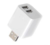 Interruptor adaptador USB inteligente de 3 bandas con control remoto de aplicación y voz, compatible con Tuya para Zigbee y para Alexa, blanco, ideal para el hogar y la oficina (2 bandas)