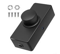 Interruptor Atenuador Rotativo 220V Negro para compacto Interruptor | Silencioso, sin zumbidos, para rango 0-, para ideal dormitorios, para ajuste para suave luz