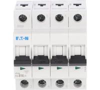 Interruptor automático 4P, curva B, 16A, 6kA, AC, modelo PL6-B16/4, referencia 166494