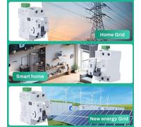 Interruptor automático de rearmado - 220V con protección contra fugas de corriente de 30mA - Disyuntor de seguridad