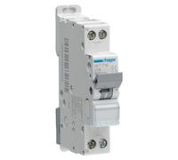 Interruptor automático Hager 1P+N, 10A, protección diferencial, 10A - Hager