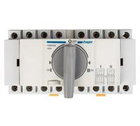 Interruptor automático Hager, 4 polos, 40A, modelo HIM404, para montaje en carril DIN o placa de montaje