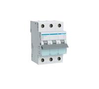 Interruptor automático Hager MBN350, 3 polos, 6kA, curva B, 50A, 3 metros