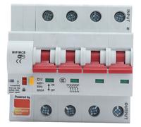 Interruptor automático inteligente WiFi Bluetooth de 4 polos, interruptor remoto de CA de 400 V con bloqueo de seguridad para Home 32A