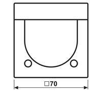Interruptor automático JUNG KNX LS3281-1WW, universal, 2,20 metros