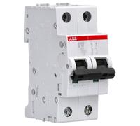 ABB Interruptor magnetotérmico S202-B16 2CDS252001R0165 2P Curva B 16 A 6 kA 400 VAC