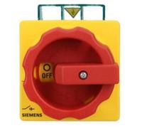 Interruptor automático Siemens 3LD21030TK53, 3 polos, 25A, 400V, 9,5kW, montaje frontal, fijación con 4 agujeros.