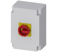 Interruptor automático Siemens 3LD27660TB53, 3 polos, 100A, 400V, 37kW, con 1 borne neutro y 1 borne de protección