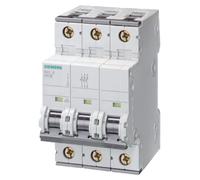 Interruptor automático Siemens B 16A, modelo 5SY63166, para 400V, 6kA, trifásico