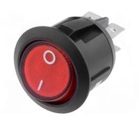 Interruptor basculante 2ctos luminoso rojo 10a/250vac off-on
