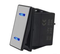 Interruptor Basculante Aluminio 12V 20A con LED Interruptor Basculante | LED para suave, no deslumbra, protección contra sobrecarga, aluminio para durable, 12V 20A máximo