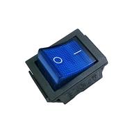 Interruptor Basculante Bipolar - Luminoso - 16A / 250V - 20A / 125V - Con Tecla Azul
