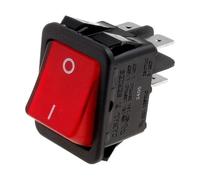 Interruptor basculante bipolar luminoso rojo off-on 16a/250vac