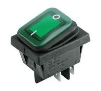 Interruptor basculante bipolar luminoso verde