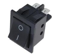 Interruptor basculante bipolar negro 15a/250vac on-off (no luminoso)