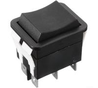 Interruptor basculante de 3 posiciones, interruptor momentáneo de encendido y apagado automático con clasificación IP55, diseño curvado compacto de 20 A 250 V para control eléctrico industrial