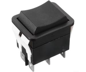 Interruptor basculante de 3 posiciones, interruptor momentáneo de encendido y apagado automático con clasificación IP55, diseño curvado compacto de 20 A 250 V para control eléctrico industrial