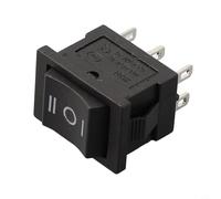 Interruptor basculante de 3 vías, 6 pines, grande, rectangular, 21 x 15 mm, 3 A, 250 V, interruptor ON/OFF para coche, camión, electrodomésticos, iluminación