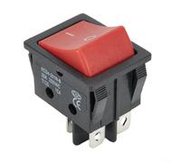 Interruptor basculante industrial de 30 A, 250 VCA, interruptor de encendido y apagado de 4 pines, interruptor de calentador eléctrico resistente al agua, IP65, botón rojo