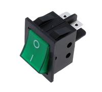 Interruptor basculante on-off bipolar luminoso verde 15a