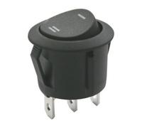 Interruptor basculante unipolar 6a/250vac on-on negro