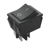 Interruptor bipolar 16a/250v faston on-off electro dh color negro 11.4