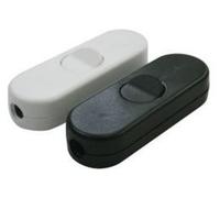 Interruptor bipolar pasante de color negro, 10a, con contactos de plat