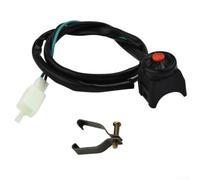 Interruptor Botón para moto 22mm Impermeable para atv Interruptor | Botón visible, impermeable, conexión 2 cables, ideal arranque o parada , manillar 22mm