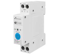 Interruptor Carril DIN WiFi con Medidor de Consumo Nivian Smart Home - Control Remoto por App, Protección Eléctrica 1-63A, Automatizaciones, Alexa y Google