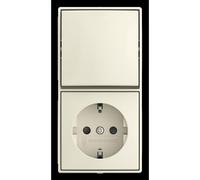 Interruptor combinado Busch Jaeger, modelo 2601/6/20, referencia EAPBJ-522 (2TKA00005537)