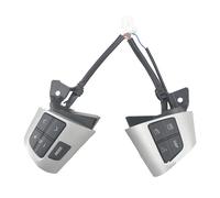 Interruptor Control Para Toyota para RAV4 2011 2012 2,4 para Toyota para RAV4 2013 2.0AT Botón de interruptor de volante de coche(Silver Switch)