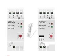 Interruptor controlador de luz con fotocélula THC-109B con sensor, 16 A, 25 A, CA 220 V, interruptor de control de lámpara con riel DIN(THC-109B 16A)