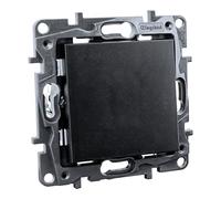 Interruptor cruzado 10 AX negro Niloe Step
